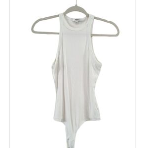 Agolde White Sleeveless Bodysuit